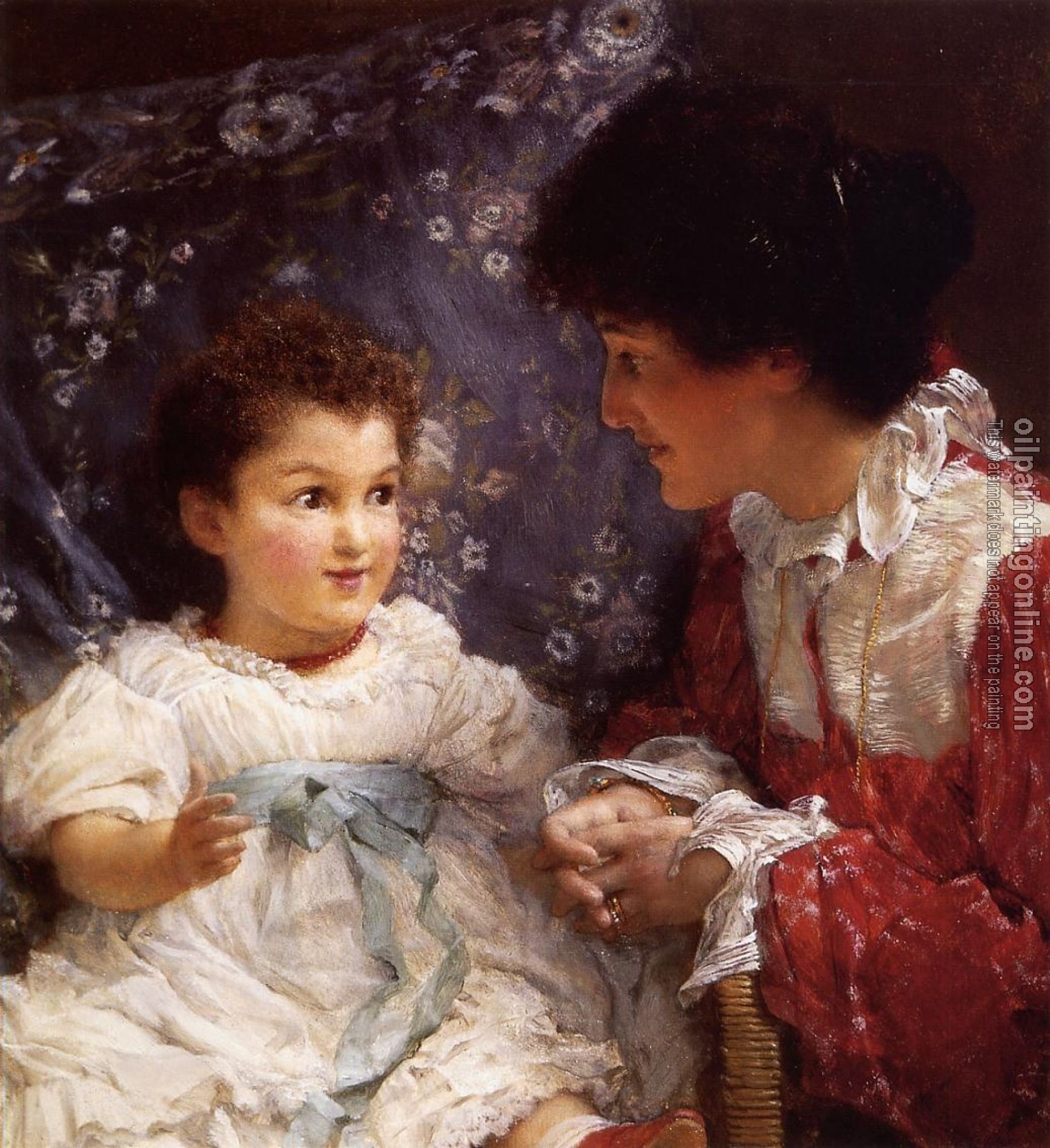 Alma-Tadema, Sir Lawrence - Mrs George Lewis and Her Daughter Elizabeth